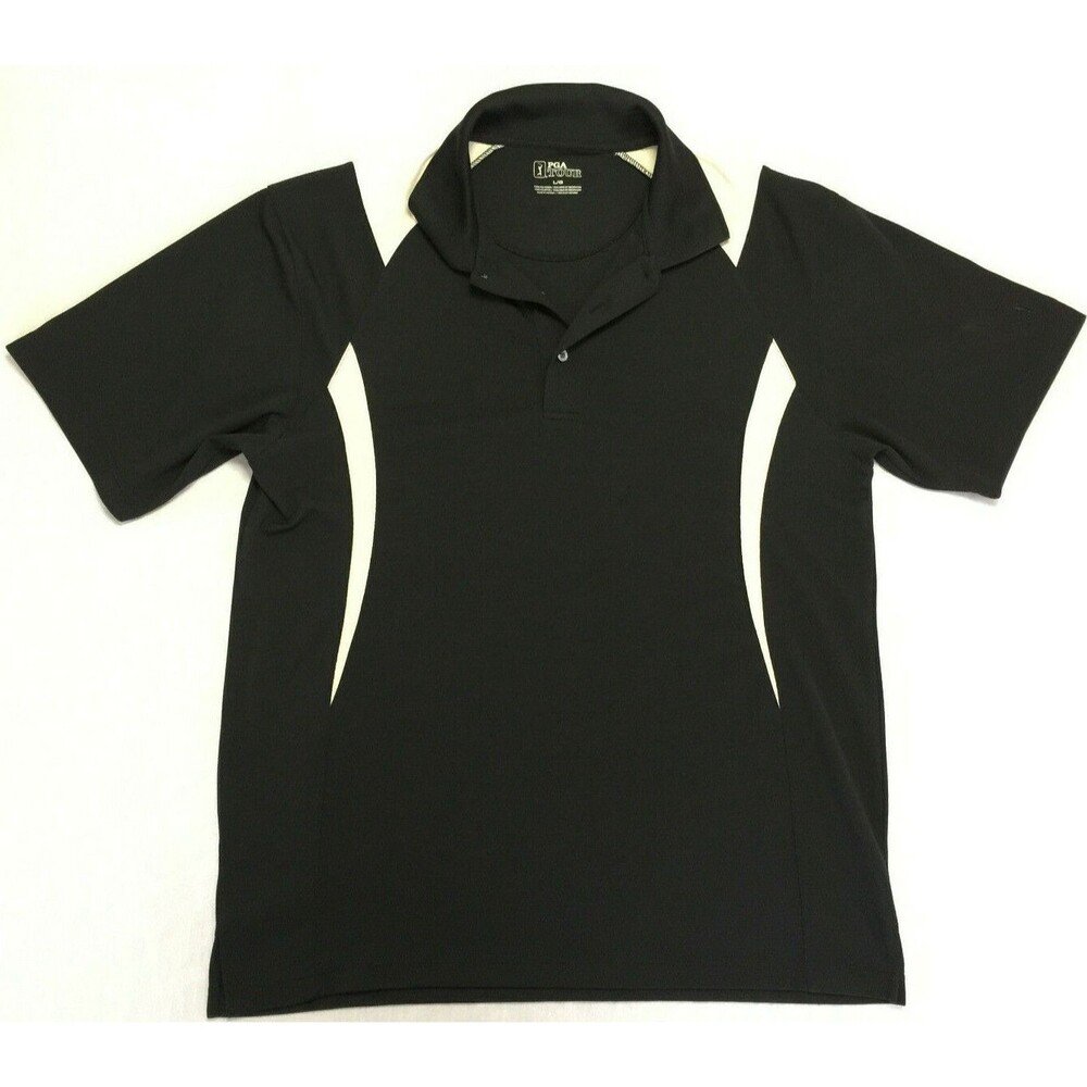 PGA TOUR MENS GOLF ATHLETIC POLO SHIRT SIZE L